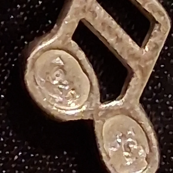 Silver Music Note Pendant 925. - Picture 7 of 8